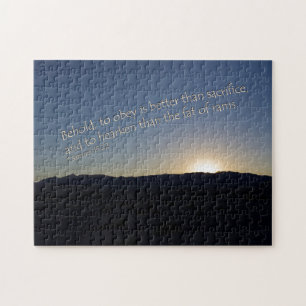 Puzzle 1 Samuel 15:22 Coucher du soleil