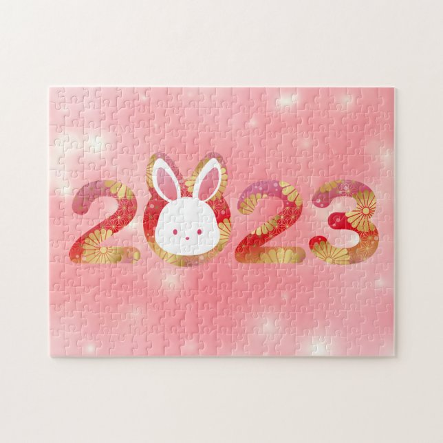 Puzzle 2023, Nouvel An Chinois, Lapin (Horizontal)