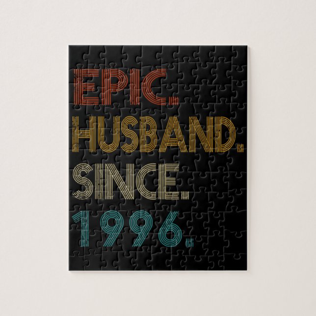 Puzzle 25e anniversaire du Mariage Cadeau à son mari épiq (Vertical)