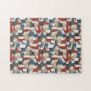Puzzle (27,9 cm x 35,5 cm, 252 cm) - Winter Houses