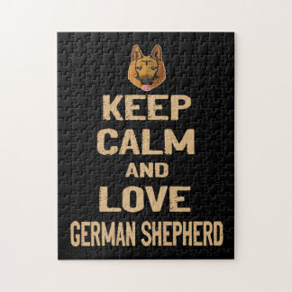 Puzzle 2 Gardez Calme Et Amour Berger Allemand