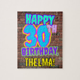 Puzzle 30e anniversaire ~ Amusant, Graffiti urbain inspir