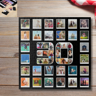 Puzzle 30e anniversaire Famille Photo souvenir Collage
