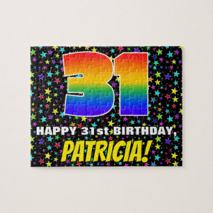 Puzzle 31e anniversaire — Amusant, Motif de terrain étoil