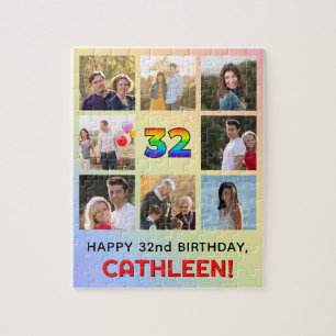 Puzzle 32e anniversaire : Arc en ciel amusant #, Nom pers