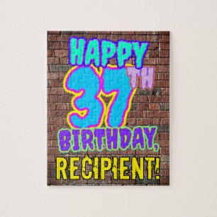 Puzzle 37e anniversaire ~ Amusant, Graffiti urbain inspir