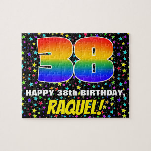 Puzzle 38e anniversaire — Amusant, Motif de terrain étoil