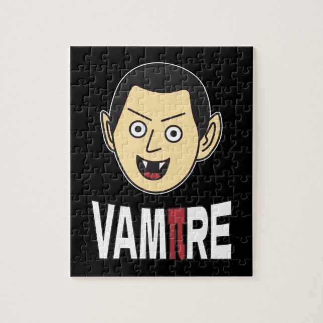 Puzzle 3.14 Vampire Pi Pun Blague drôle de maths (Vertical)