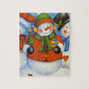 Puzzle 3 Joyeux neigeurs
