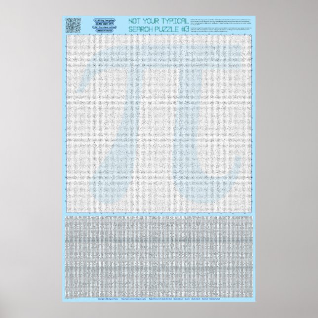 PUZZLE #3: Pi Day - Chaotic Poster (Vorne)