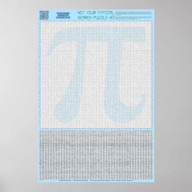 PUZZLE #3: Pi Day - Standard Poster (Vorne)