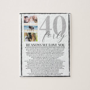 Puzzle 40 Raisons pour lesquelles nous vous aimons Cadeau