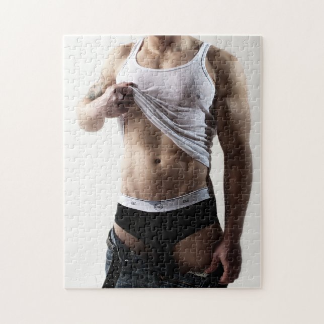 Puzzle 41786a Sexy Hunk (Vertical)