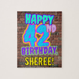 Puzzle 42e anniversaire ~ Amusant, Graffiti urbain inspir