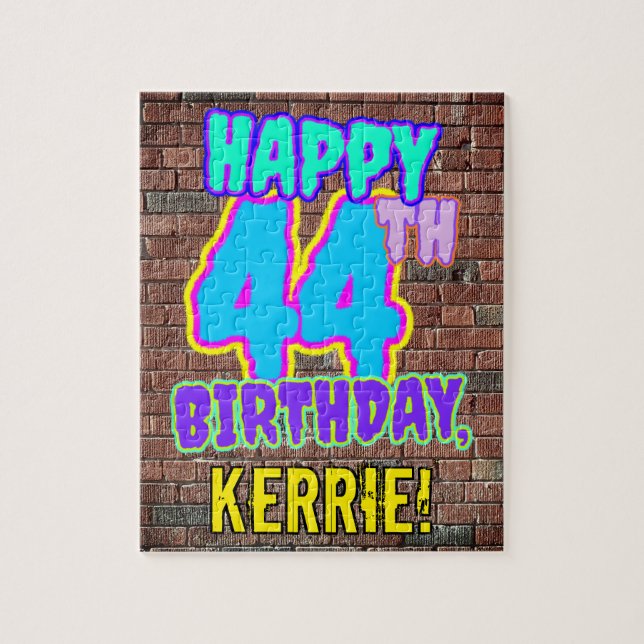 Puzzle 44e anniversaire ~ Amusant, Graffiti urbain inspir (Vertical)