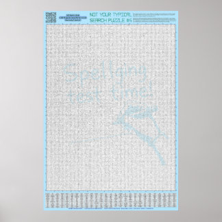 PUZZLE #4: falsch geschrieben - teuflisch Poster