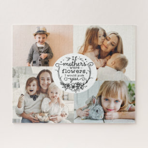 Puzzle 4 photo famille collage maman gardien mère jour