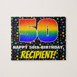 Puzzle 50e anniversaire — Amusant, Motif de terrain étoil