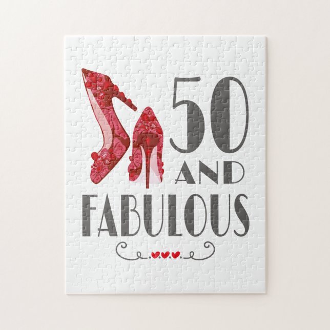 Puzzle 50e Anniversaire Cadeau Im 50 Et Cadeau Fabuleux (Vertical)