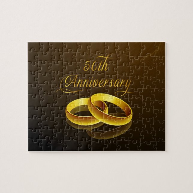 Puzzle 50e anniversaire | Script Gold (Horizontal)