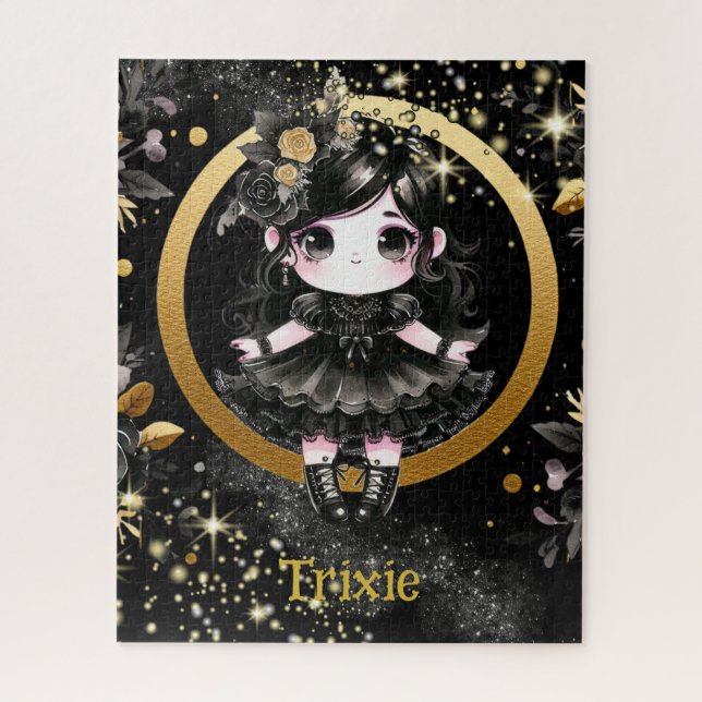 Puzzle 520 pièces | Goth Girls Kawaii Chibi Cute Custom (Vertical)