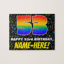 53e anniversaire — Symboles de musique amusants et