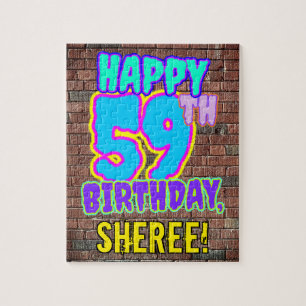 Puzzle 59e anniversaire ~ Amusant, Graffiti urbain inspir