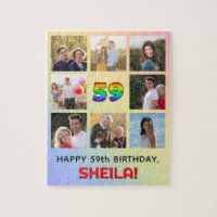59e anniversaire : Arc en ciel amusant #, Nom pers
