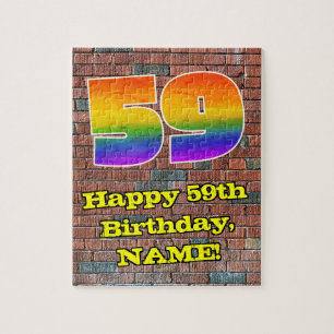 Puzzle 59e anniversaire : Arc en ciel inspiré par les gra