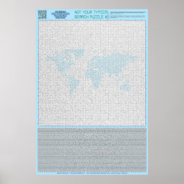 PUZZLE #5: Länder - chaotisch Poster