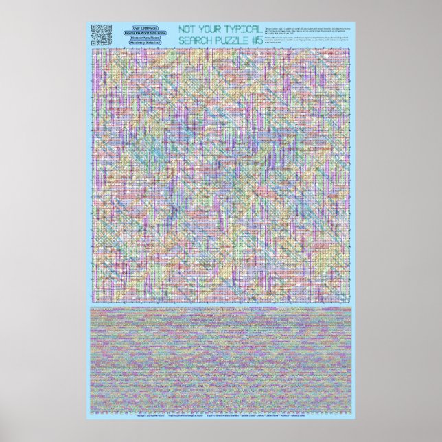 PUZZLE #5: Länder - Diabolisch gelöst Poster (Vorne)