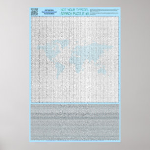 PUZZLE #5: Länder - Standard Poster