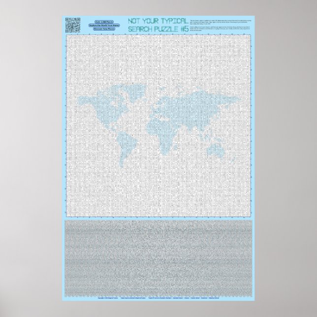 PUZZLE #5: Länder - Standard Poster (Vorne)
