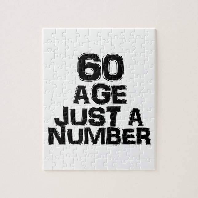 Puzzle 60 Âge Un Nombre De Designs Anniversaires (Vertical)