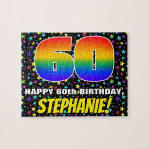 Puzzle 60e anniversaire — Amusant, Motif de terrain étoil