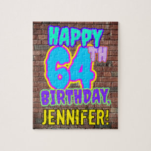 Puzzle 64e anniversaire ~ Amusant, Graffiti urbain inspir
