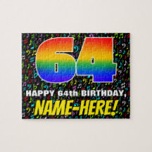 64e anniversaire — Symboles de musique amusants et