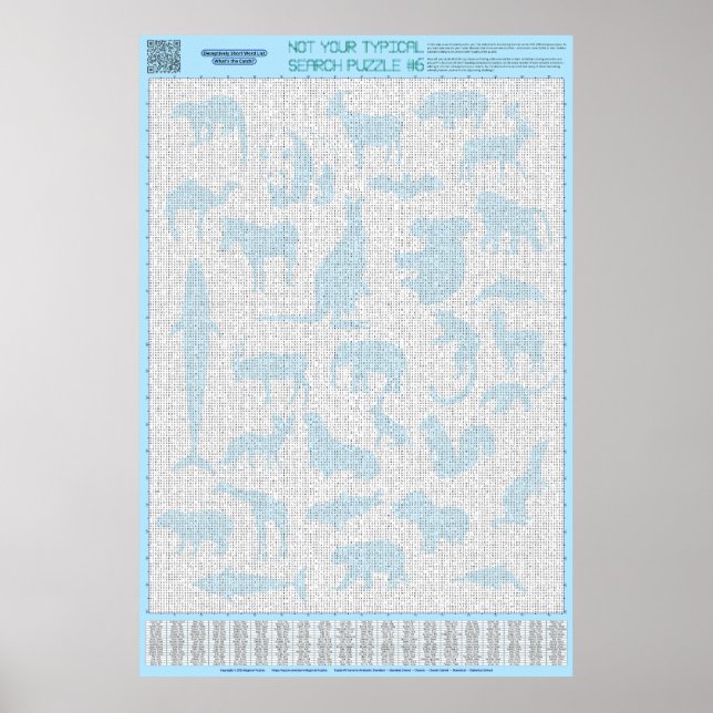 PUZZLE #6: Tiergruppen - Standard Poster (Vorne)