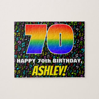 Puzzle 70e anniversaire — Symboles de musique amusants et