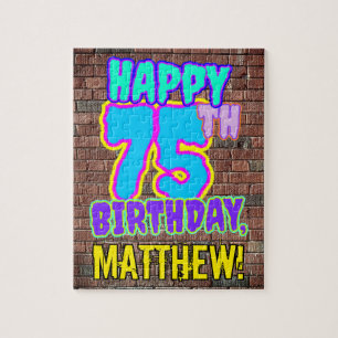 Puzzle 75e anniversaire ~ Amusant, Graffiti urbain inspir