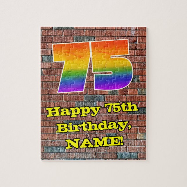 Puzzle 75e anniversaire : Arc-en-ciel amusant inspiré par (Vertical)