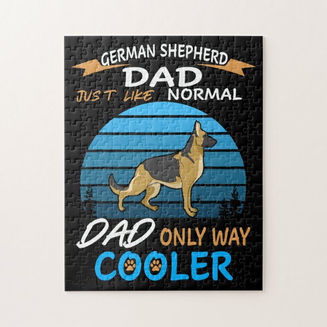 Puzzle 7 Berger Allemand Papa Comme Papa Normal Seulement (Vertical)