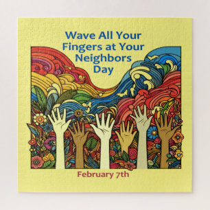Puzzle 7 févr. - Wave All Your Fingers at Your Neighbor D