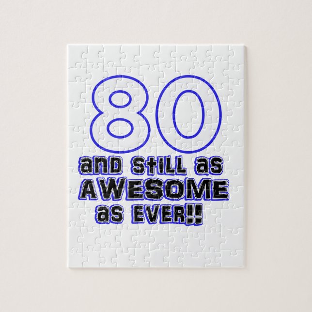 Puzzle 80e anniversaire (Vertical)