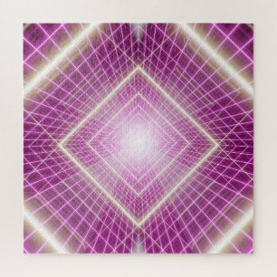 Puzzle 80s Rétro : Arrière - plan 3D Sci-Fi.