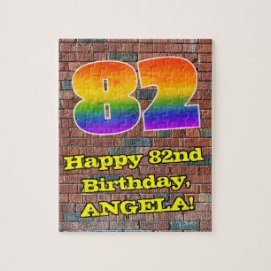 Puzzle 82e anniversaire : Arc en ciel inspiré par les gra