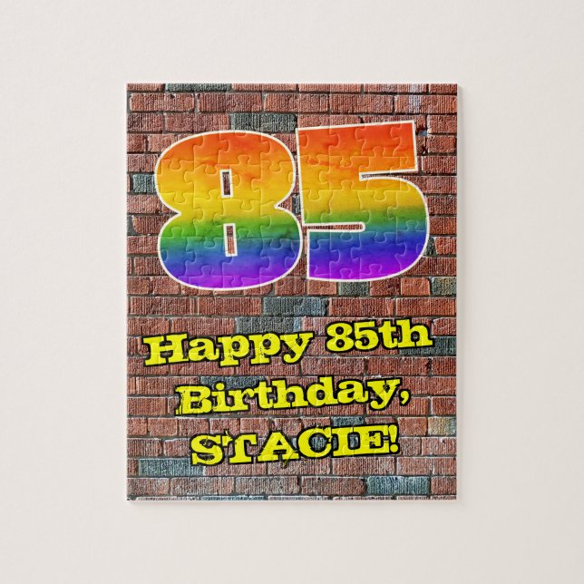 Puzzle 85e anniversaire : Arc en ciel inspiré par les gra (Vertical)