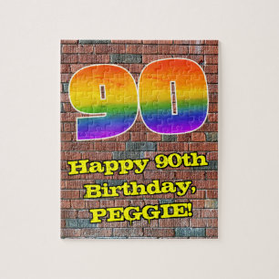 Puzzle 90e anniversaire : Arc en ciel inspiré par les gra