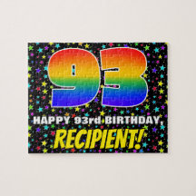 93e anniversaire — Motif de terrain amusant et col