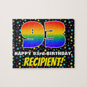 Puzzle 93e anniversaire — Motif de terrain amusant et col